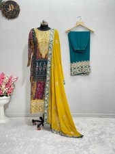 Designer Indian Wedding Dress Pakistani Bollywood Top Plazzo New Party Wear