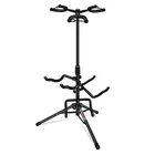 5 Core Triple Guitar Stand Floor w Foam Arms for Acoustic Electric Bass Guitars