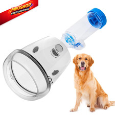 STARSUM Dog Inhaler Spacer, Canine Aerosol Chamber with Silicone L, white