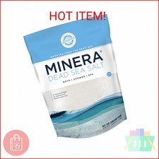 Minera Fine Grain Dead Sea Salt for Bath  Soaking   2 lbs, Fast-Dissolving, 100
