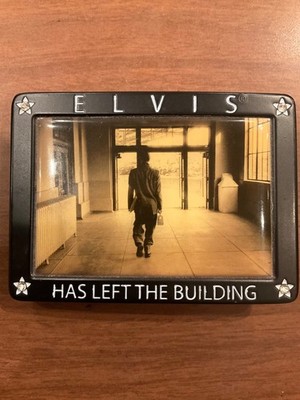 Official ELVIS Has Left the Building Belt Buckle Alfred Wertheimer photo bling