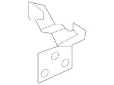 Genuine Volkswagen Outer Rail Mount Bracket 1EA-611-845-B