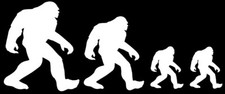 6 Pack Bigfoot Sasquatch Family Black  White Vinyl Decal Bumper Sticker