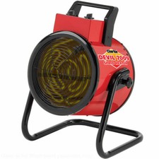 CLARKE FAN HEATER 3 PHASE DEVIL 7009 9KW ROUND 400 VOLT 6935454 Latest Model