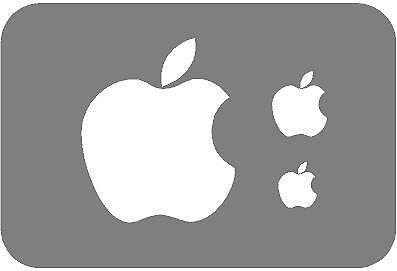 p97 Manzana Apple Ordenador Pegatina Adhesivo Sticker Vinilo Logo Coche Pared