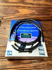 6 ft Micro HDMI to HDMI Cable High Speed Adapter Tablet Camera 4K Ultra HD 3D