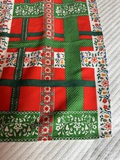 Lovely 43  X 47  Multicolor Floral Tablecloth Possibly Handmade