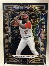 2023 Obsidian Electric Etched Orange Parallel Vladimir Guerrero #8/75 Angels