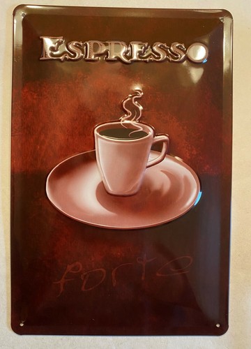 Nostalgie Blechschild "Espresso" braun OVP  ca. 20x30 cm - Bild 1 von 4