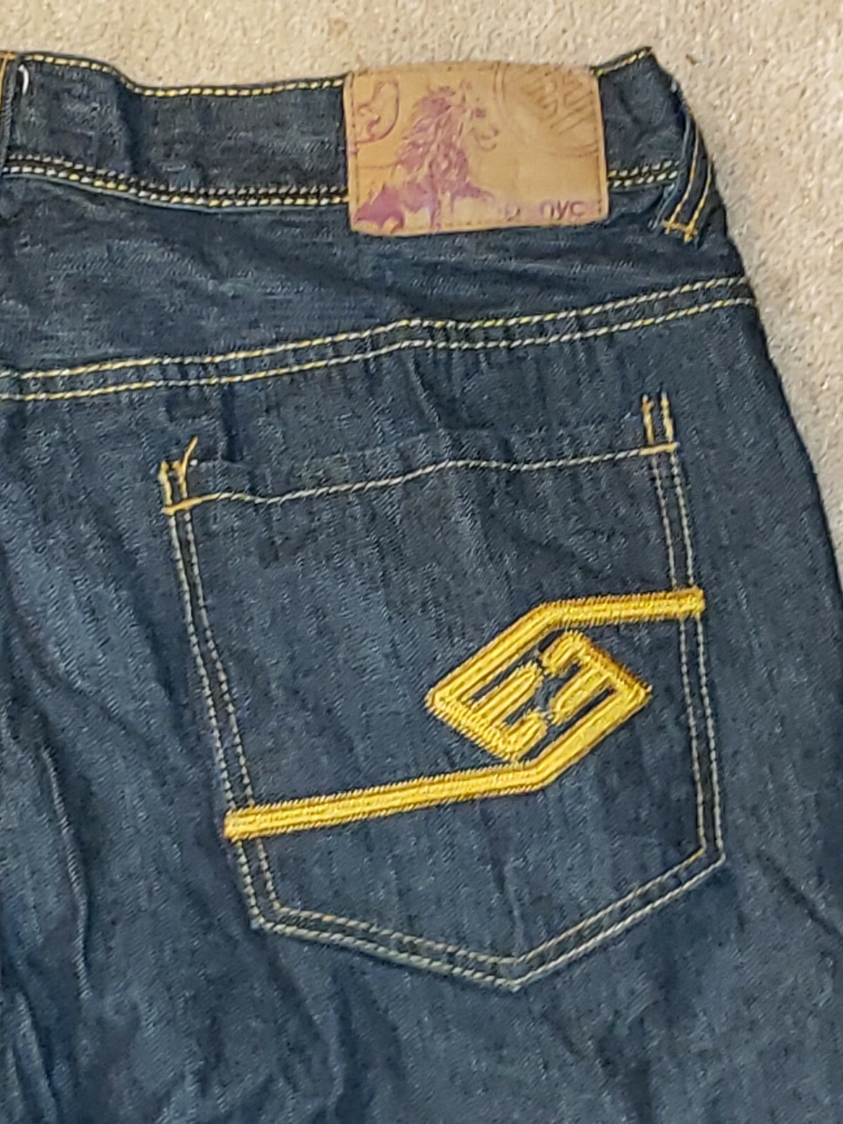 Enyce Clothing Co Mens Denim Shorts Size 38 Embroidered Hip Hop Street