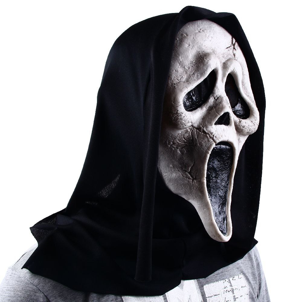 Halloween Death Ghost Mask Scary Smiley Wassup Scream Stoned Ghost Face  Adult