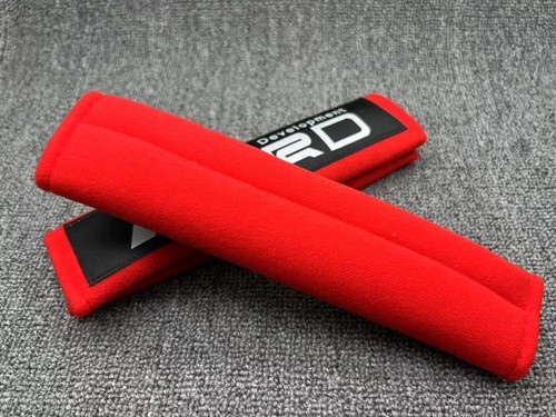 NEW RED THICK RACING SEAT BELT DRIFT SHOULDER COMFORT PAD COVER - Bild 1 von 3