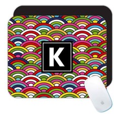 Gift Mousepad : Rainbows Colorful Cute Pattern Decor Abstract Shapes