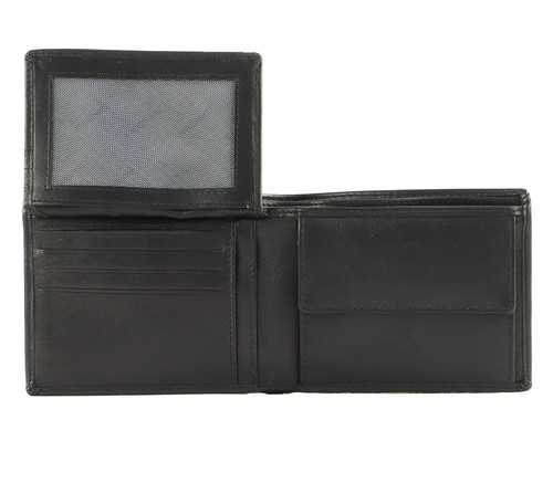 CHIEMSEE Leather Wallet billetera negra nueva - Imagen 3 de 5