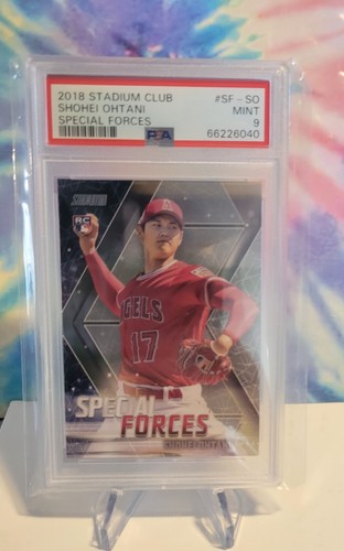 SHOHEI OHTANI RC 2018 STADIUM CLUB SPECIAL FORCES #SF-SO PSA 9 MINT