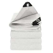 Heavy Duty 19.4oz Canvas Tarp Extra Thick Waterproof Tarpaulin All Purpose Trap