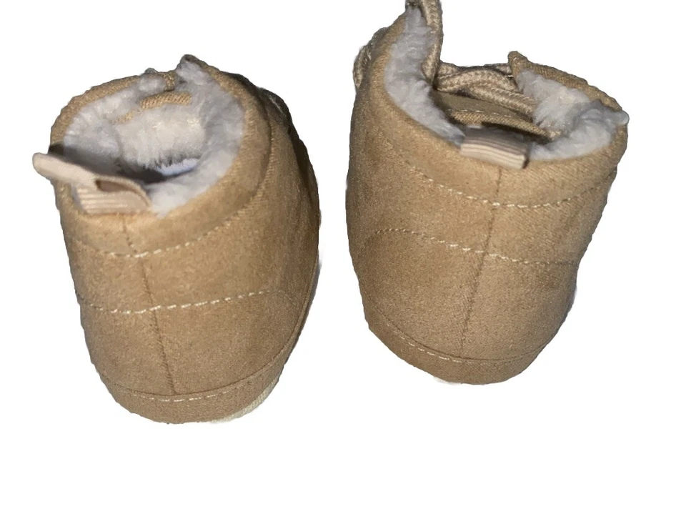Botines Baby Gap Infantil Gamuza Sherpa Forrados Con Cordones Caqui Talla 0-3 Meses Nuevos Foto 4 de 4