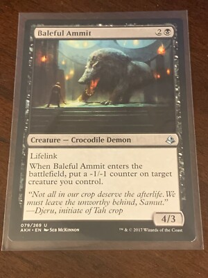 Magic the Gathering Amonkhet Baleful Ammit