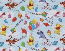 Windy Day Pooh Valance 42"W X 15"L Window Curtain Valance
