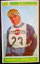 PANINI 1967/68 SPORTS CHAMPIONS FIGURE - MARISELLA CHEVALLARD-n.514-NEW