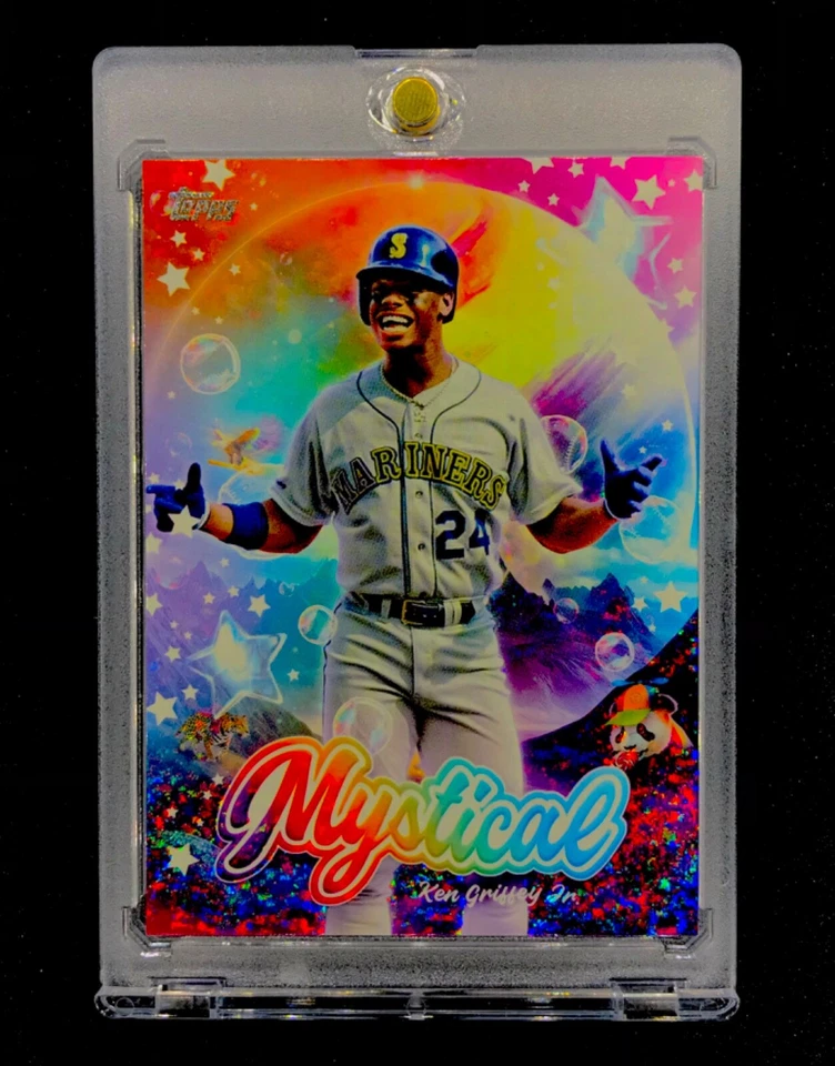 KEN GRIFFEY JR. COLOR SHIMMER REFRACTOR Holo SP Insert SEA - MARINERS - Image 3 of 4
