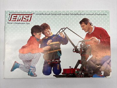 Temsi Vintage Construction Toy Book With Models. Book Only. NOS. GB20B