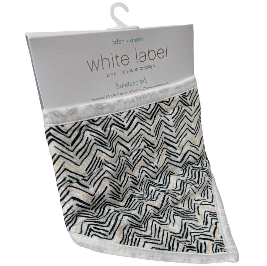 Muselina blanca Aden + Anais bebé baberos y eructo Paños