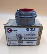 HOUSTON STOCK NEW MYERS SSTG-8 STAINLES STEEL 3'' HUB FREE 2 DAY AIR SHIPPING