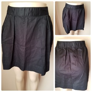 J Crew Women 039 S Skirt Black Pleated Bubble A Line Mini Skirt