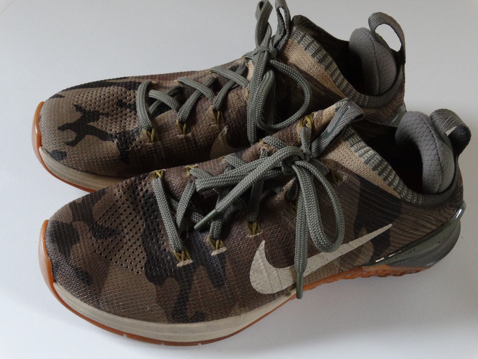 Купить Nike Metcon Flyknit Army Camo Olive Brown Green Cross