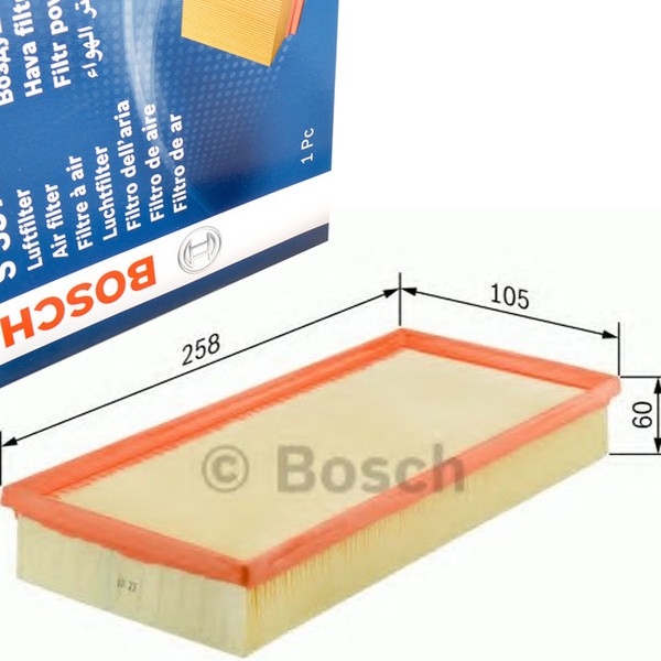 Bosch 1457433256 Luftfilter FüR Fiat Punto Lancia Y 1.2 1.4 10.93-09.03-image