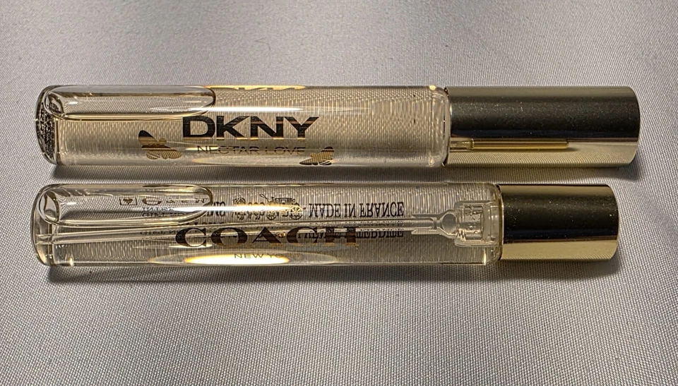 Mini Perfume Dúo Coach New York 0,25 oz y DKNY Nectar Love 0,34 oz Tamaño de Viaje Foto 2 de 3