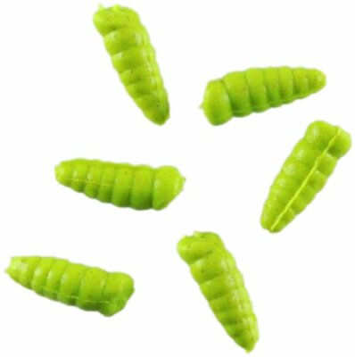 Berkley Gulp Alive Waxies Chartreuse mit Lockstoff  Köder maden 10mm 1140592