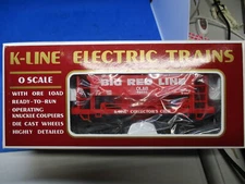 LIONEL K-Line K90006 K-Line Collectors Club 1994 Big Red Line Ore Car EX O Gauge