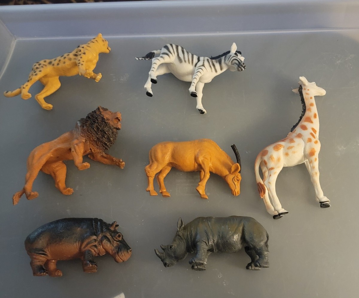 Zoo Animals (7) Hard Plastic 3 To 4