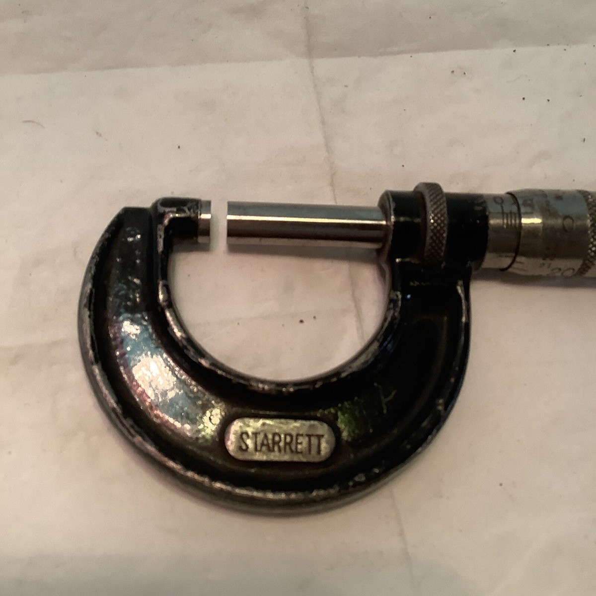 Starrett 1 Inch Micrometer I-64 015625 Vintage USA Made Quality