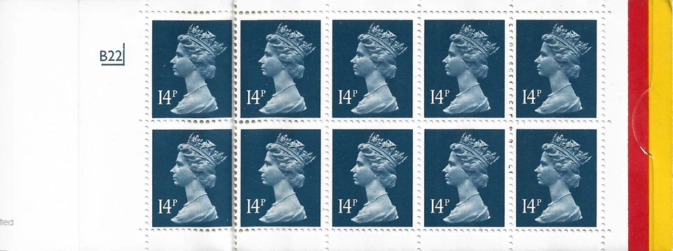 1988 Sg GK1 £1.40 Barcoded Booklet Harrison Printing - Reference Letter 'R' - Image 2 of 2