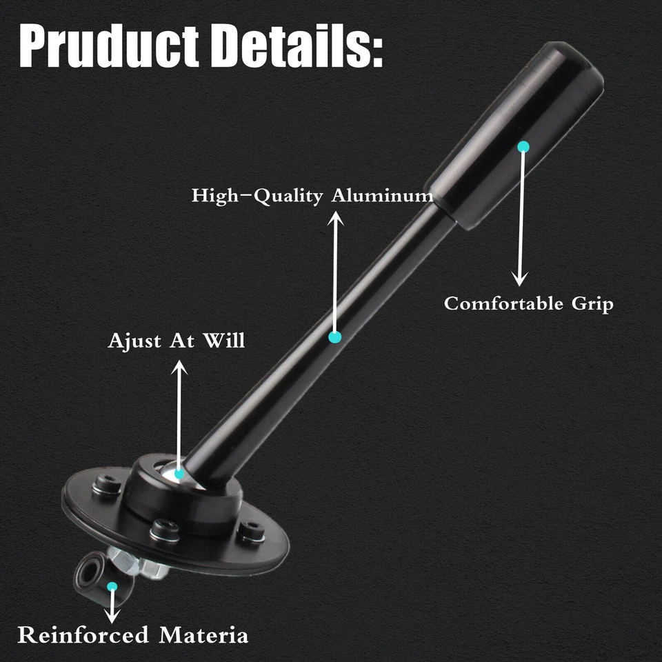 Black Adjustable Short Shifter Lever For BMW 1985-2010 Z3 E46 E36 E30 E34 E39  Foto 4 de 4