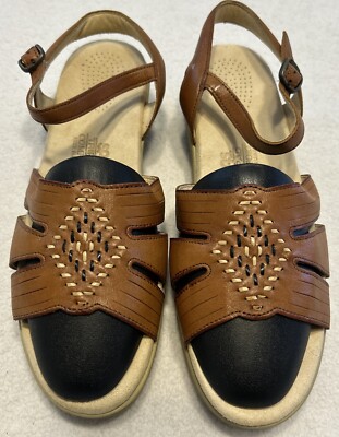 SAS Huarache Sandals Shoes Strappy Womens N Brown