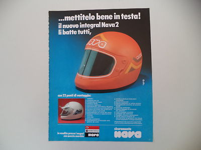 advertising Pubblicità 1977 HELMET CASCO NAVA INTEGRAL 2 | eBay