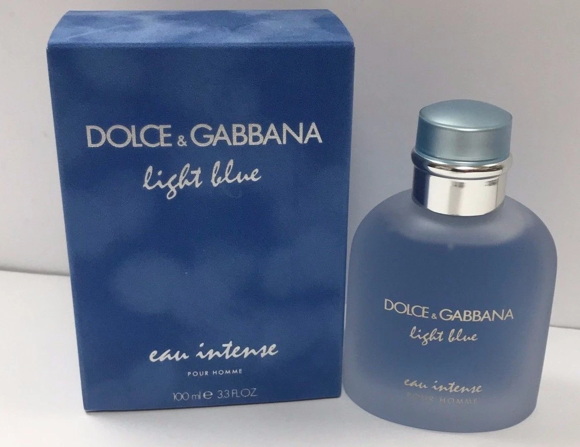 Light Blue eau intense by Dolce & Gabbana D&G 3.3 / 3.4 Oz EDP  Cologne for Men