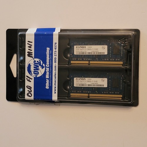 Elpida - 4GB 1Rx8 DDR3 PC3-12800S-11-10-B2 (2x2GB) Mac Ram Memory - Picture 10 of 12