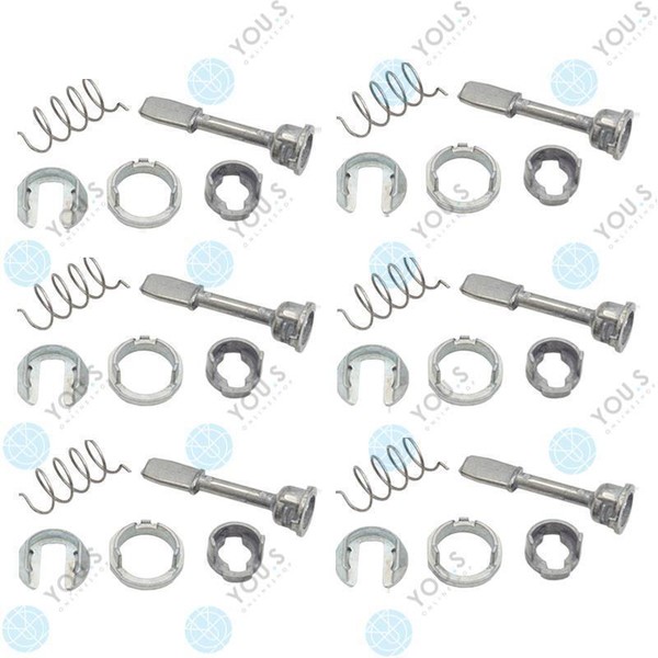 6 X You.S Reparatursatz TüRschloss Vorne Links / Rechts FüR Seat Toledo II (1M2)-image