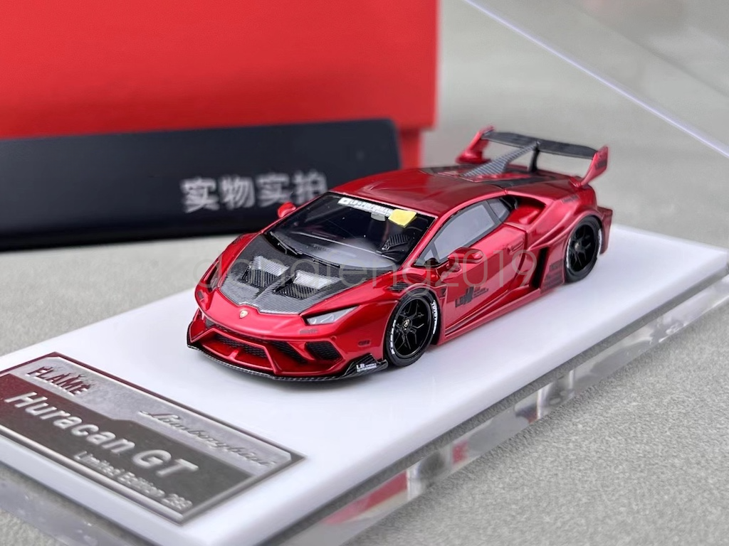 1/64 Flame ランボルギーニ ウラカン GT LP610 Flame 1:64 Resin Model Lamborghini Huracan GT LP610 LBWK