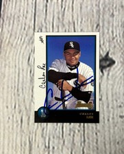 CARLOS LEE SIGNED AUTO 1998 BOWMAN CARD #428 CHICAGO WHITE SOX ASTROS ROOKIE RC. rookie card picture