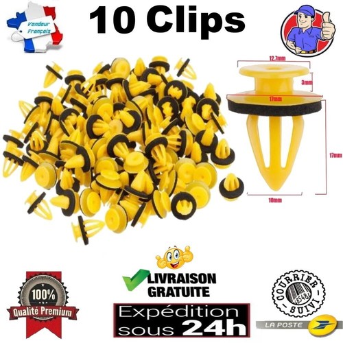 Lot De 10 Clips De Fixation Isolation Capot Pour SEAT Altea / Altea XL - Réf. 0039900251 - Neufs