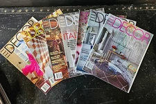 Elle Decor Magazine Lot of 7 2017 And  2018 Issues No Address Labels Home 
