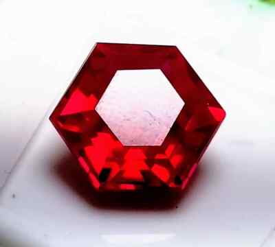 10 Ct Natural Burmese Ruby Blood Red Color Hexagon Certified Loose Gemstone