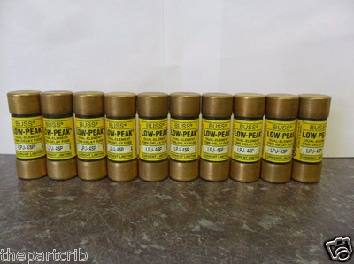 Nice Lot Bussmann LPJ-4SP 4 Amp Fuses Class J Low Peak Time Delay 600 Volts 