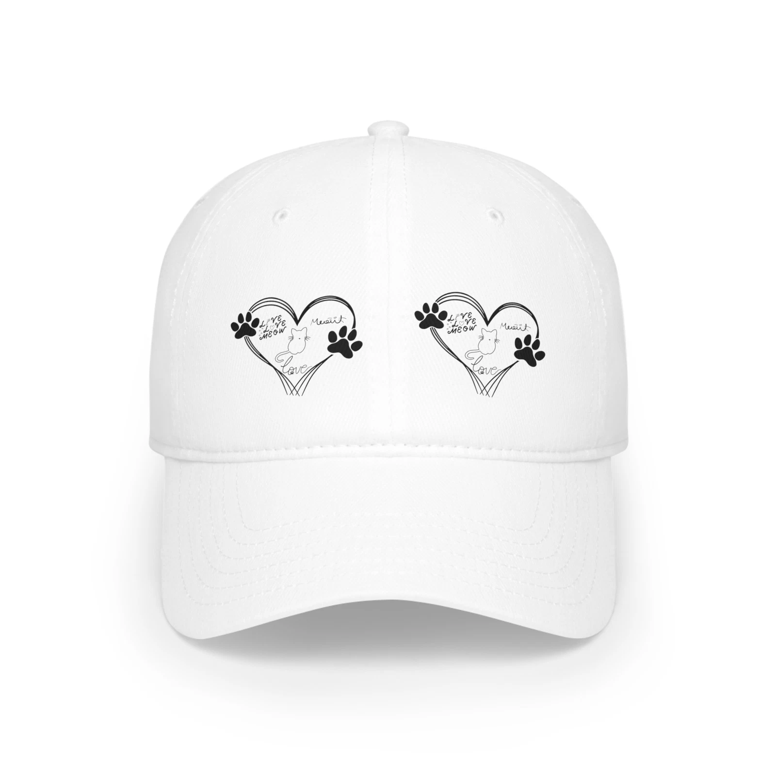 Low Profile Baseball Cap Cat lovers